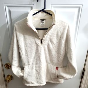 Pullover polyester The North Face white jacket